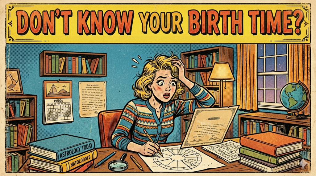 Don’t Know Your Birth Time? post cartoon